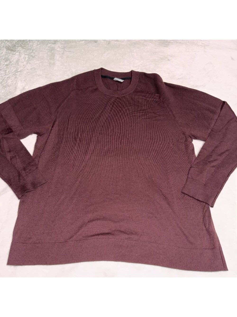 Nike Tiger Woods Wool Blend Knit Golf Sweater Maroon Mens XL EUC CU9782-687